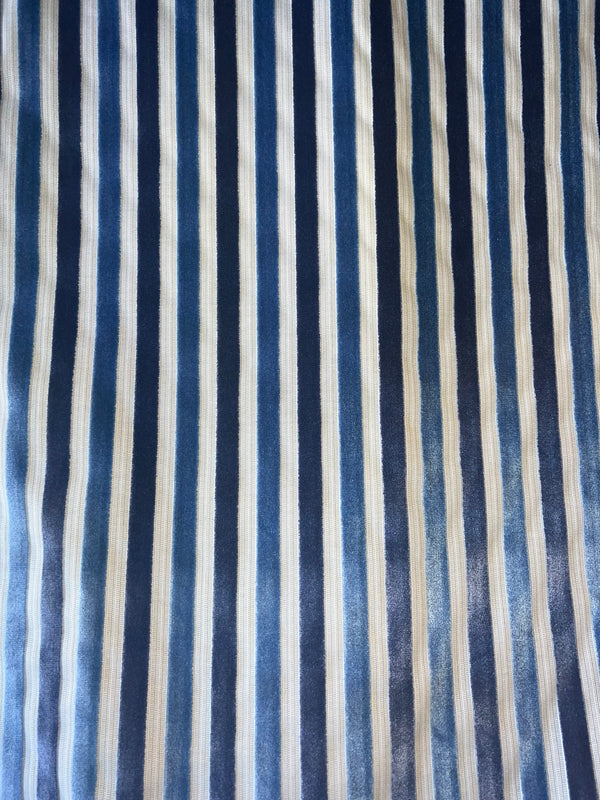 Sky Stripe Raised Velvet